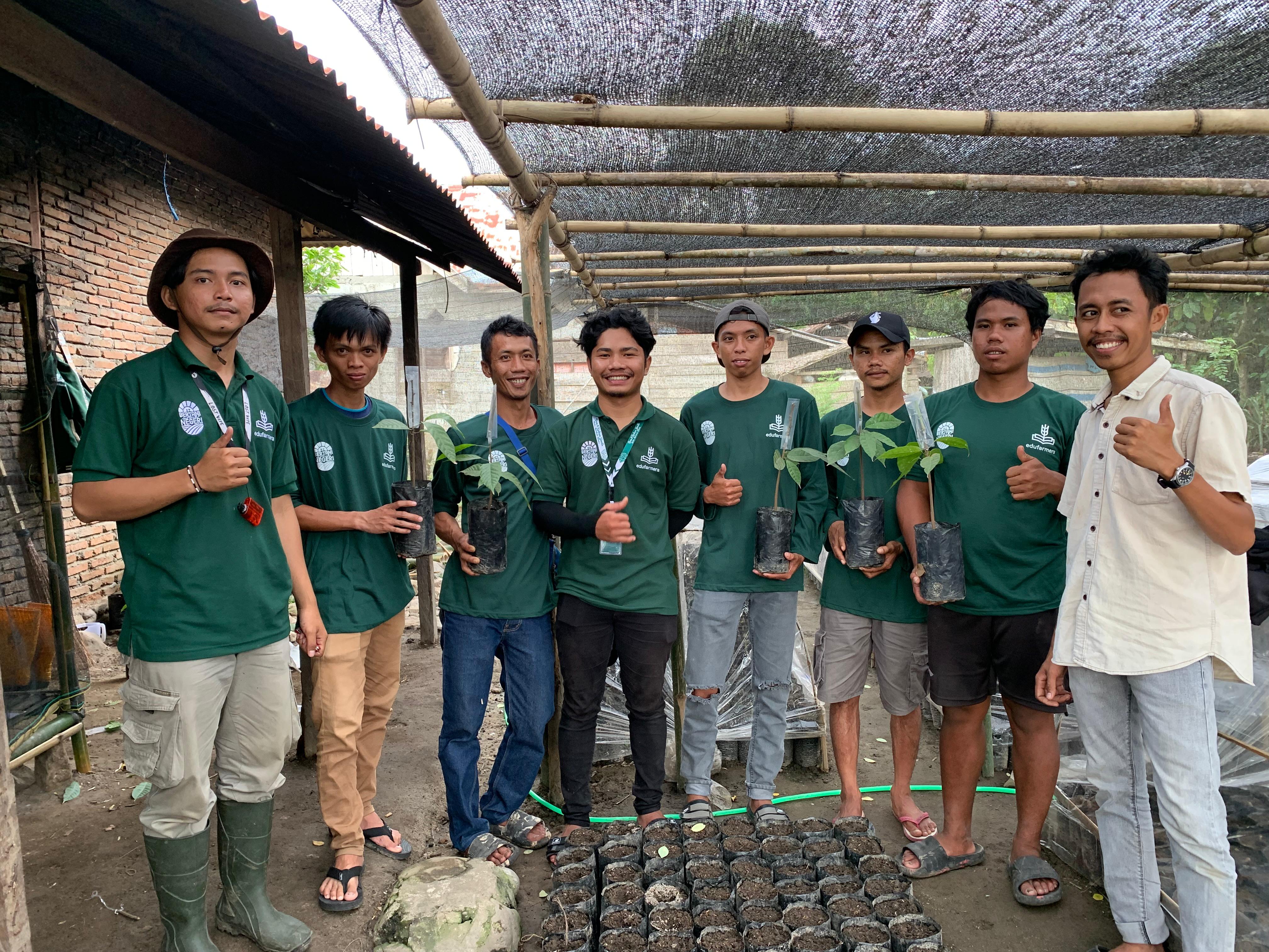 Pelatihan pembibitan kakao Edufarmers